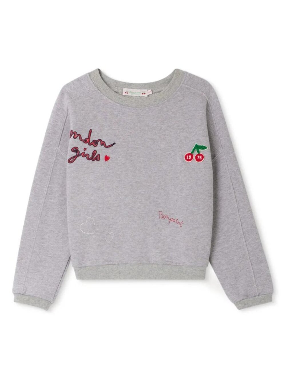 Bonpoint girls gray sweatshirt size 4